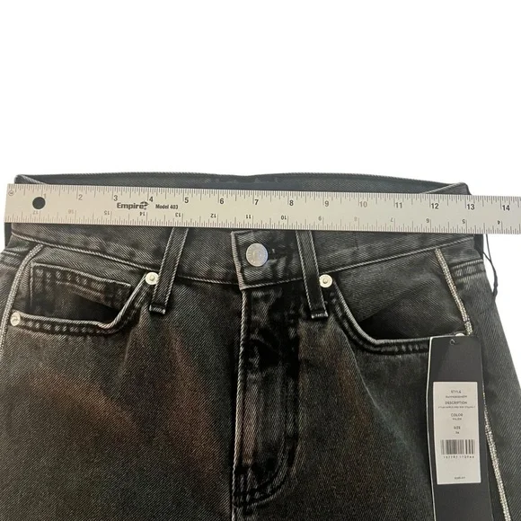 VERONICA BEARD | Dylan | Crystal-Embellished | High-Rise Straight-Leg Jeans S/24 - Picture 5 of 16